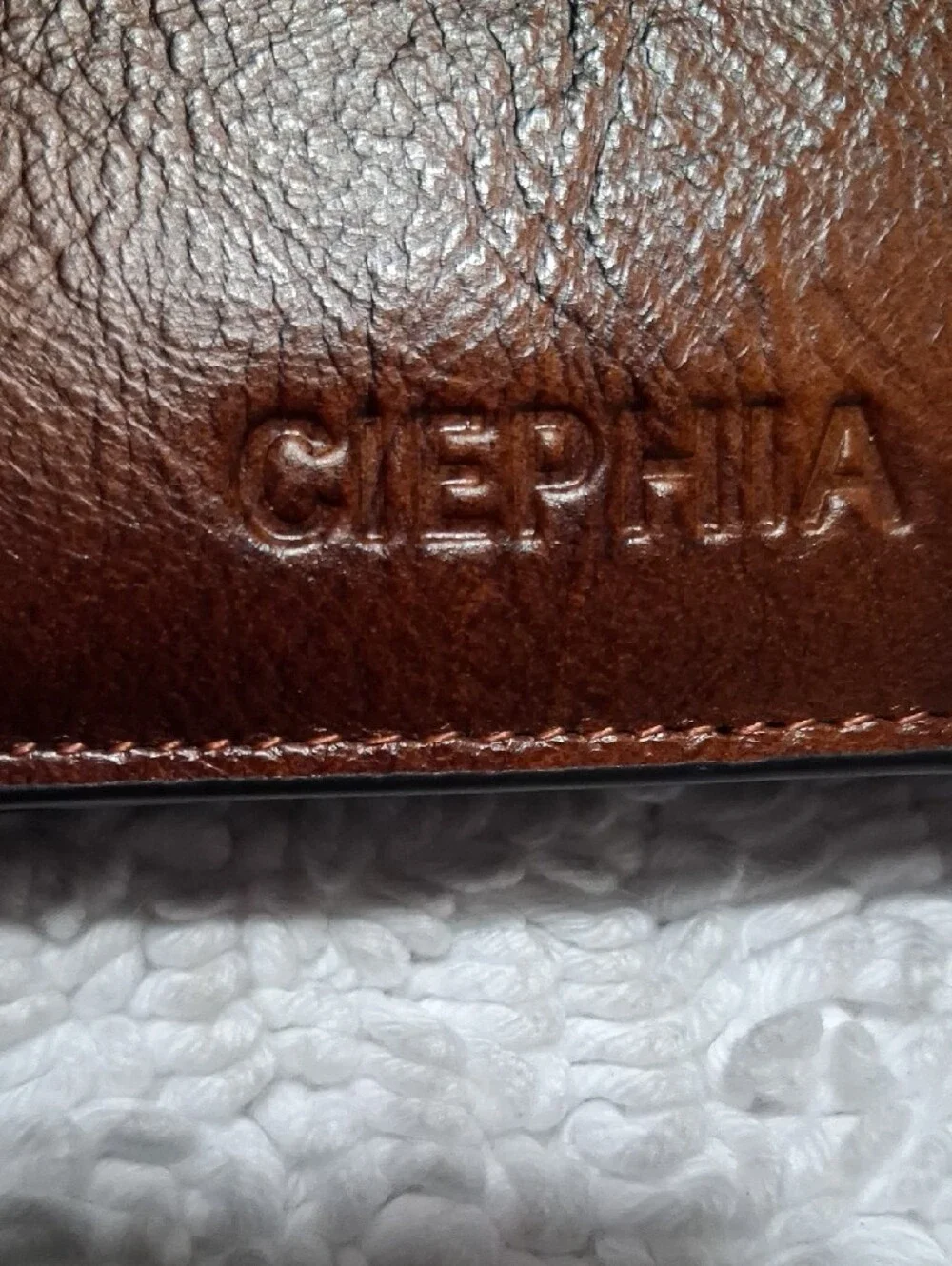 Brown Leather Wallet and Black Card Holder Set
